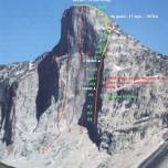 Горный пик Тор (Thor Peak) - самая высокая вертикальная скала в мире