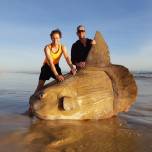На австралийском пляже нашли луна-рыбу