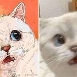 30 самых забавных фотографий кошек, известных в интернете, проиллюстрированных catwheezie