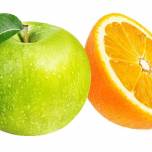 Как апельсин связан с яблоком?
