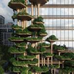 Вдохновленные грибами: Зеленые террасы появились в новом здании в Бразилии