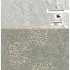 Загадочные земляные квадраты обнаружены в китайской пустыне