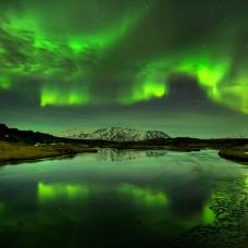 Зелёное небо исландии