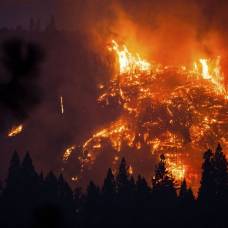 Лесной пожар бушует в американском нацпарке йосемити