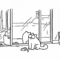 Мультфильм: кот саймона: зеркало, зеркало