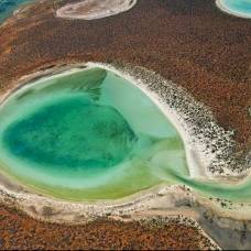 Гипсовые озера бирридас, австралия