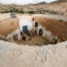 Подземные дома в тунисе