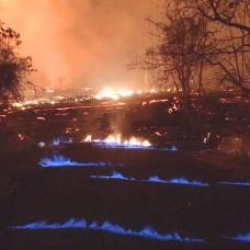Ученые объяснили природу таинственного синего пламени на гавайях
