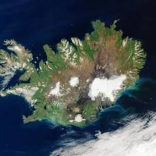 Исландию удалось заснять без облаков