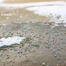 Причина, по которой нежелательно посыпать бетонные дорожки поваренной солью