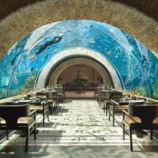 Первый подводный ресторан на бали превратился в захватывающий аквариум