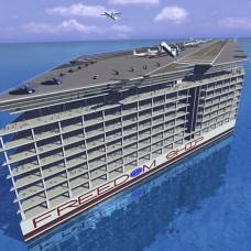 Проект плавучего города freedom ship, который сможет перевозить 100 000 человек