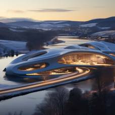 Архитектор использовал ии для создания современного отеля, расположенного в шведской долине