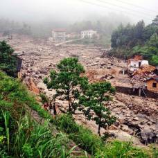 Последствия наводнения в китае